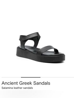 Ancient Greek Salamina Sandals in black